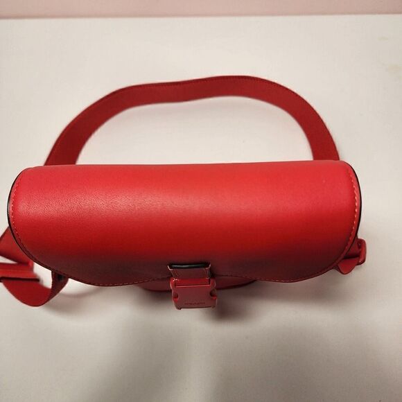 NWT COACH CP179 Track Small Flap Crossbody Smooth Leather Bright Poppy R… - Picture 5 of 7